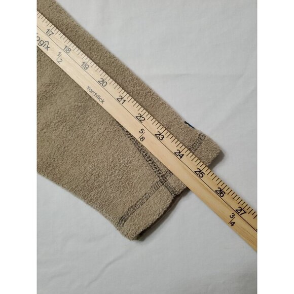 Kavu Fleece Jacket Mens Large Tan Full Zip Zip Chest Pocket Canvas Elbow Patches - Picture 9 of 11